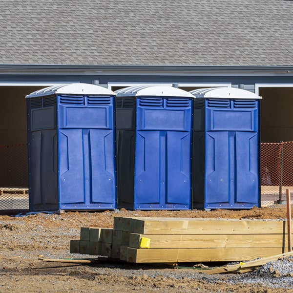 what is the cost difference between standard and deluxe portable restroom rentals in Mechanicstown Ohio